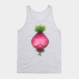 "I love Veggies" Red Onion Cute Watercolour Handmade Tank Top